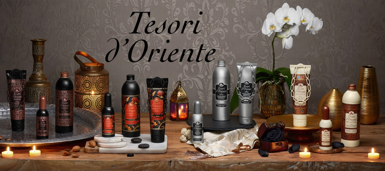 Italské drogerie Tesori d'Oriente luxusní vůně inspirované východními tradicemi