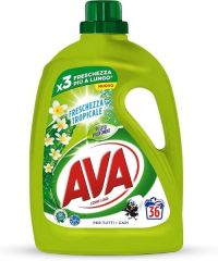 Ava Freschezza Tropicale prací gel na bílé i barevné prádlo, Tropická svěžest 1 800 ml, 36 PD