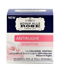 Acqua alle Rose Antirughe Sensitive, pleťový krém na citlivou pleť proti vráskám 50 ml.
