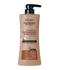 Biopoint Professional Riparazione e Bellezza, profesionální šampón na křehké a zatížené vlasy 400 ml