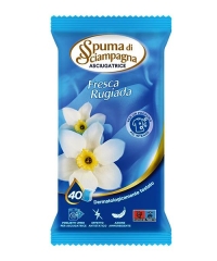 Spuma di Sciampagna Fresca Rugiada vlhčené parfémované ubrousky do sušičky 40 ks