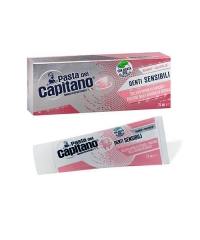 Pasta del Capitano Denti Sensibili, zubní pasta na citlivé zuby s BIO mátou 75 ml.