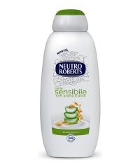 Neutro Roberts Pelle Sensibile Avena e Aloe, sprchový gel/koupelová pěna 450 ml.