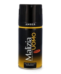 Malizia Deo Spray Uomo Amber, pánský tělový deodorant 150 ml