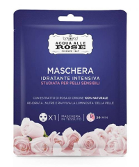 Acqua alle Rose Maschera Idratante Pelli Sensibili, textilní pleťová maska na citlivou pleť 1 ks.