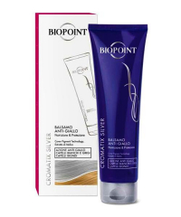 Biopoint Cromatix Silver Balsamo Anti-Giallo, stříbrný balzám na melírované, šedivé a blond vlasy 150 ml