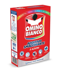 Omino Bianco Additivo Smacchiante 5 Azioni, přídavný prášek do prádla a odstraňovač skvrn 500 g