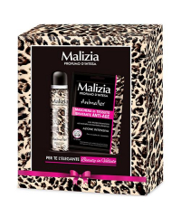Malizia Animalier dámská dárková sada deodorant 100 ml + textilní maska na obličej + kosmetická taštička