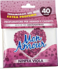 Mon Amour Ninfea Viola, parfémovaný sáček do skříní a šuplíků s květinovou vůní