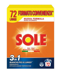 Sole Bianco Splendente prací prášek 3,6 kg, 72 pracích dávek