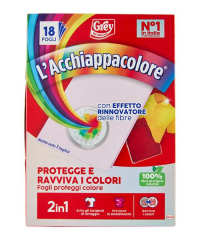 Grey L´acchiappacolore Protegge e Ravviva i Colori, ubrousky proti zabarvení prádla 18 ks