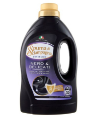 Spuma di Sciampagna – Nero & Delicati prací gel na černé a tmavé prádlo 1 350 ml, 30 pracích dávek