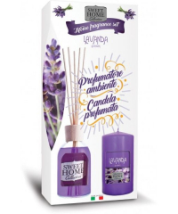 Sweet Home Collection dárková sada Lavanda - aromadifuzér a vonná svíčka