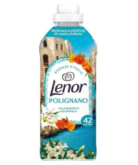 Lenor Polignano koncentrovaná aviváž Bílý šeřík a Měsíček s vonnými oleji 882 ml, 42 dávek