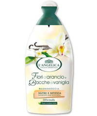 L´Angelica Fiori di Arancio e Bacche di Vaniglia, vyživující sprchový gel/pěna do koupele s vůní Pomerančové květy a Vanilka 500 ml
