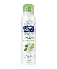 Neutro Roberts Deo Spray Fresco Té verde e Lime, tělový deodorant ve spreji se zeleným čajem a limetkou bez hliníkových solí 150 ml