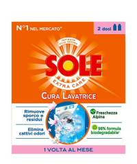 Sole Cura Lavatrice Freschezza Alpina, tekutý čistič pračky 2x250 ml