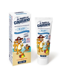 Pasta del Capitano Baby +3 Tuttifrutti, dětská zubní pasta od 3 let 75 ml