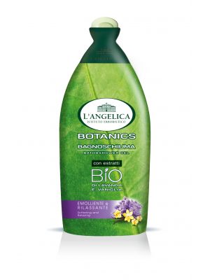 L´Angelica Botanics Bath Shower Gel BIO Lavanda e Vaniglia, zklidňující a relaxační BIO sprchová pěna s extrakty z levandule a vanilky 500 ml.