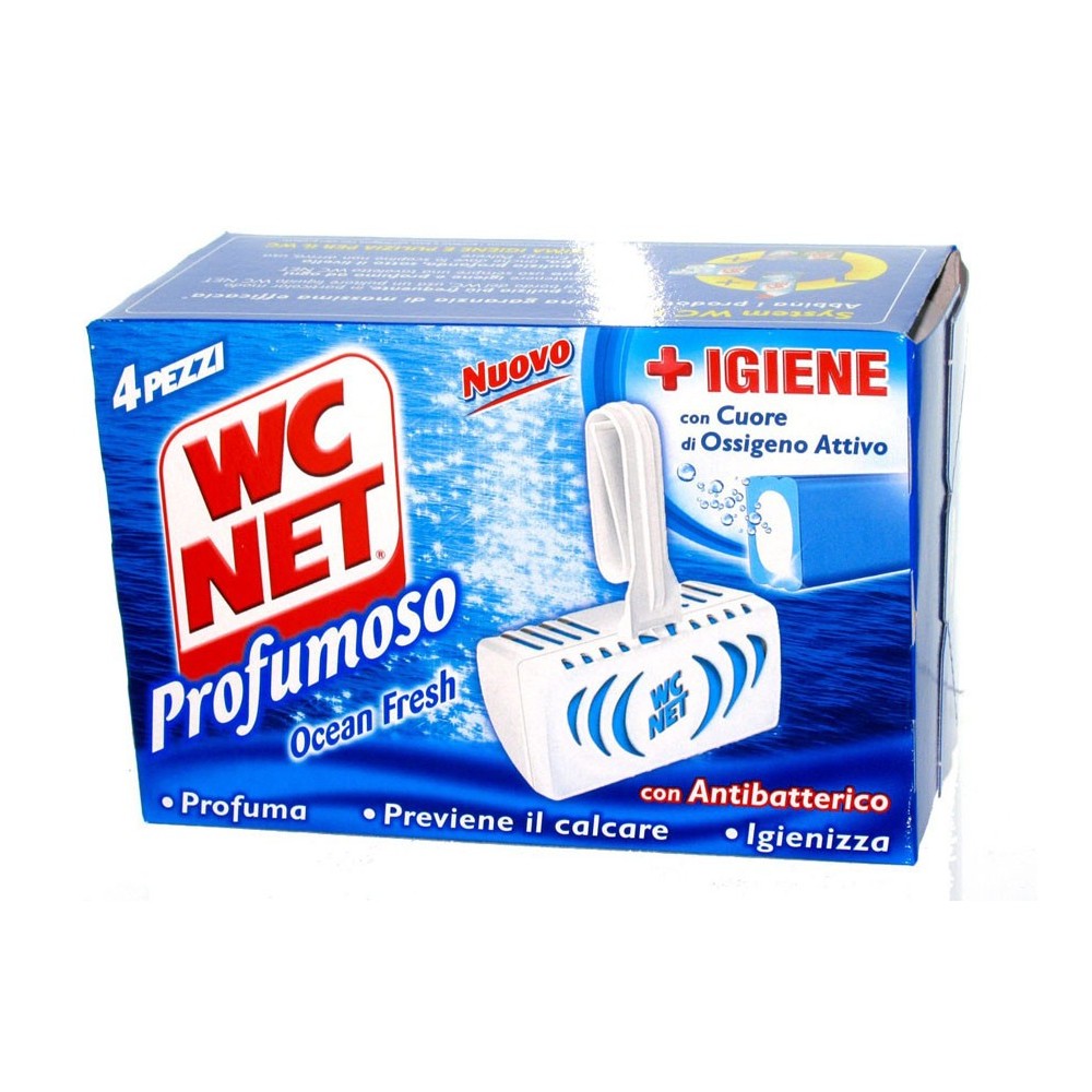 WC NET Profumoso 3 efect Ocean Fresh, WC blok 4 ks./bal