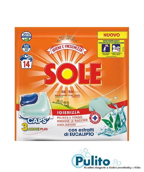 Sole Igiene e Freschezza, dezinfekční kapsle na praní 14 ks.