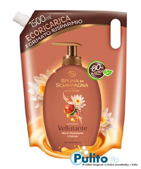 Spuma di Sciampagna Olio di Macadamia e Quinoa antibakteriální tekuté mýdlo 1,5 lt.