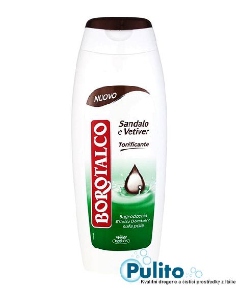 Borotalco Tonificante Sandalo e Vetiver sprchový gel/pěna do koupele 500 ml.