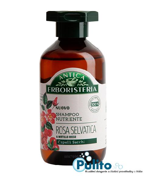 Antica Erboristeria Nutriente Rosa Selvatica, přírodní šampon na suché vlasy 250 ml