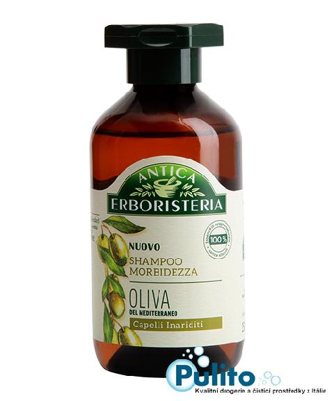 Antica Erboristeria Morbidezza Oliva del Mediteraneo, přírodní šampon na unavené a poškozené vlasy 250 ml.