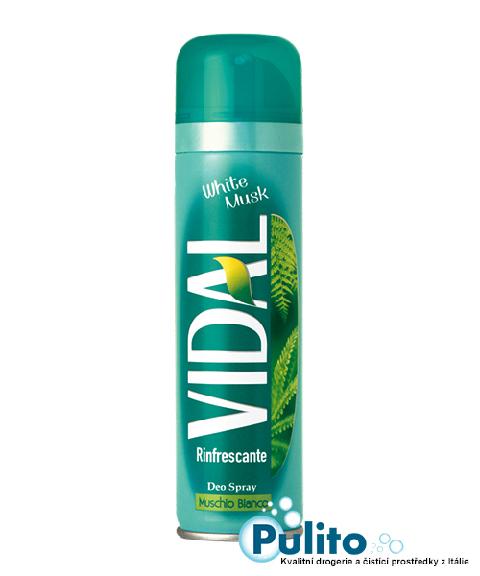 Vidal Muschio Bianco, tělový deodorant ve spreji 150 ml.