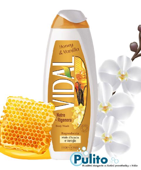 Vidal Honey/Vanilla, sprchový gel/koupelová pěna 500 ml.
