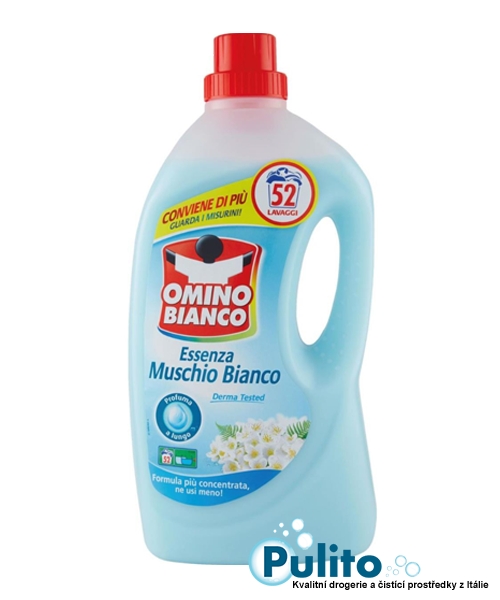 Omino Bianco Muschio Bianco prací gel 2,6 l, 52 pracích dávek