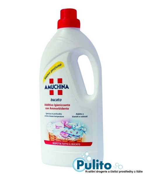 Amuchina Additivo Igienizzante con Ammorbidente, přídavný hygienizační gel s aviváží 1 l