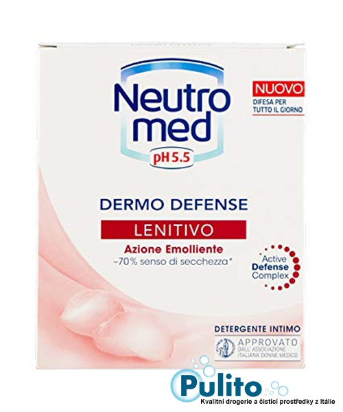 Neutromed pH 5,5 Lenitivo, intimní mýdlo pro ženy v menopauze a dívky v před pubertálním věku 200 ml.