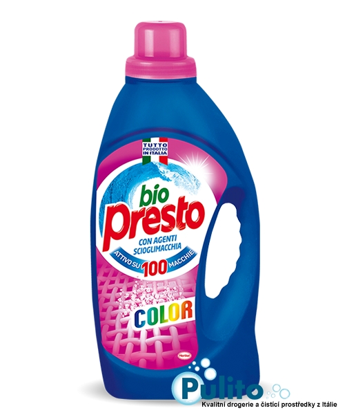 Bio Presto Color, prací gel na barevné prádlo 950 ml, 19 pracích dávek