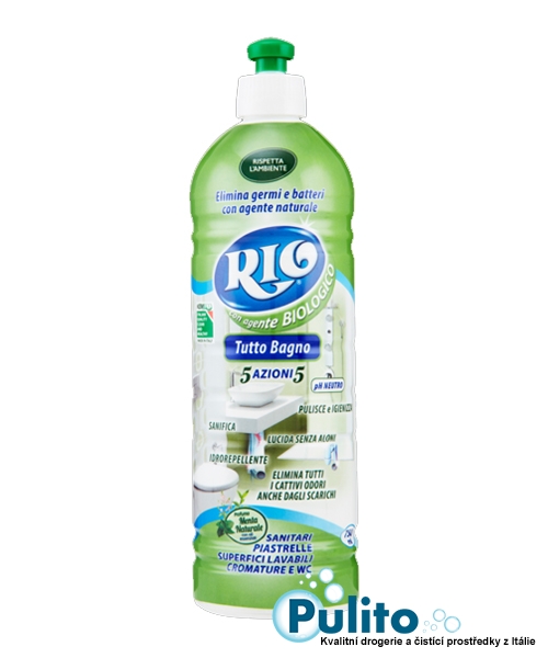 Rio Biologico Tutto Bagno 5v1, ekologický přípravek na koupelny 100% účinný 750 ml