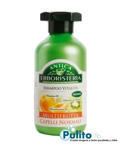 Antica Erboristeria Shampoo Multifrutta Capelli Normali, přírodní šampon na normální vlasy 250 ml.