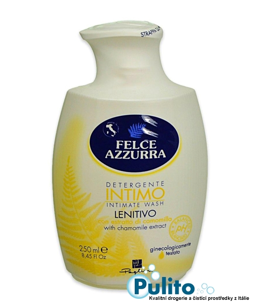 Felce Azzurra Intimo Lenitivo, zklidňující intimní mýdlo 250 ml.