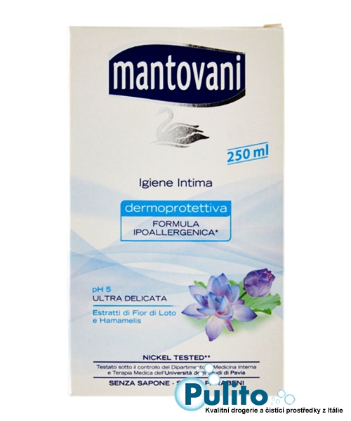 Mantovani Intimo Ultra Delicata pH 5, ultra jemný intimní gel 250 ml.