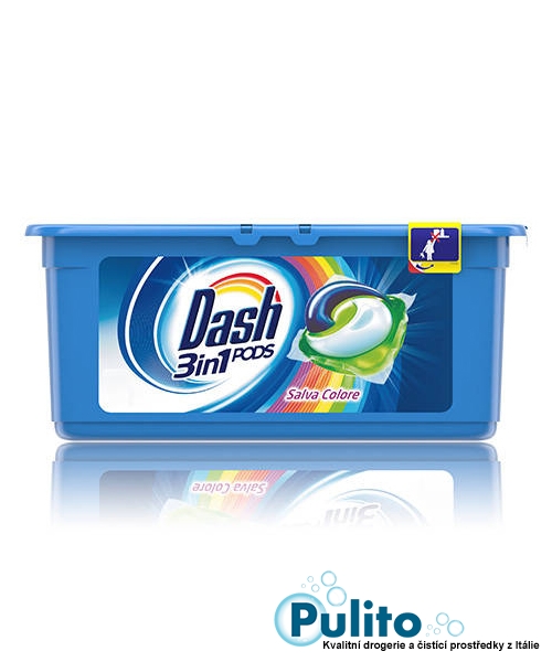 Dash 3v1 PODS Salva Colore gelové kapsle na barevné prádlo 15 ks.