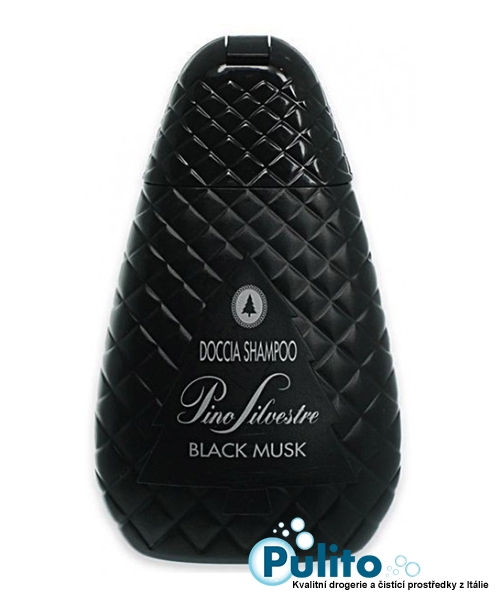 Pino Silvestre Black Musk, pánský sprchový gel/vlasový šampon 300 ml.