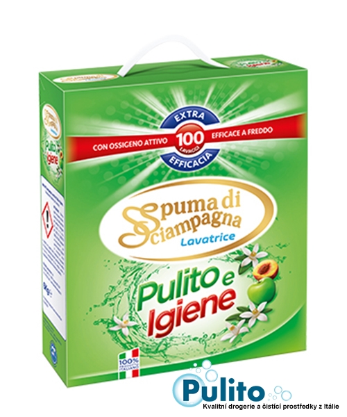 Spuma di Sciampagna Pulito e Igiene prací prášek 6 kg., 100 pracích dávek