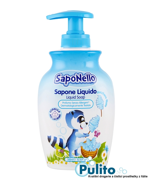 SapoNello Delicato Zucchero Filato tekuté dětské mýdlo 300 ml