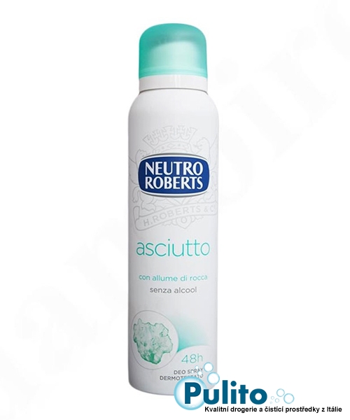 Neutro Roberts Deo Spray Asciutto con Allume di Rocca, tělový deodorant 150 ml.