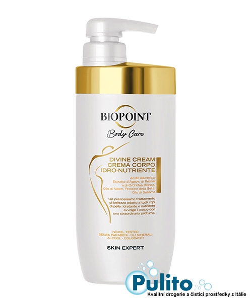 Biopoint Divine Crema Corpo Idro-Nutriente, hydratační výživný tělový krém 500 ml