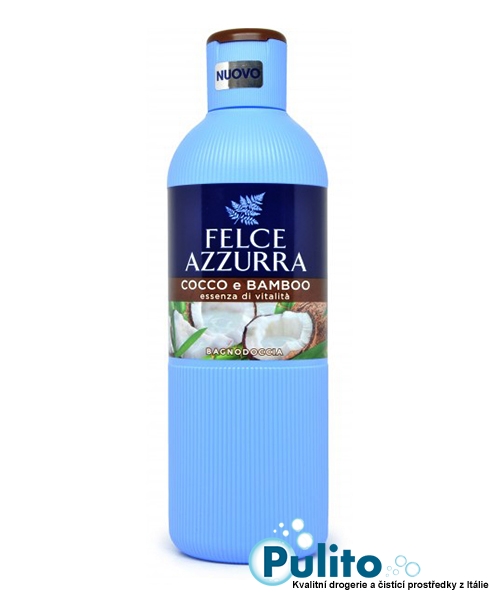 Felce Azzurra Cocco e Bamboo sprchový gel / koupelová pěna 650 ml