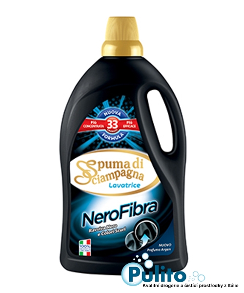 Spuma di Sciampagna NeroFibra, prací gel na tmavé oděvy 1.815 l. 33 pracích dávek