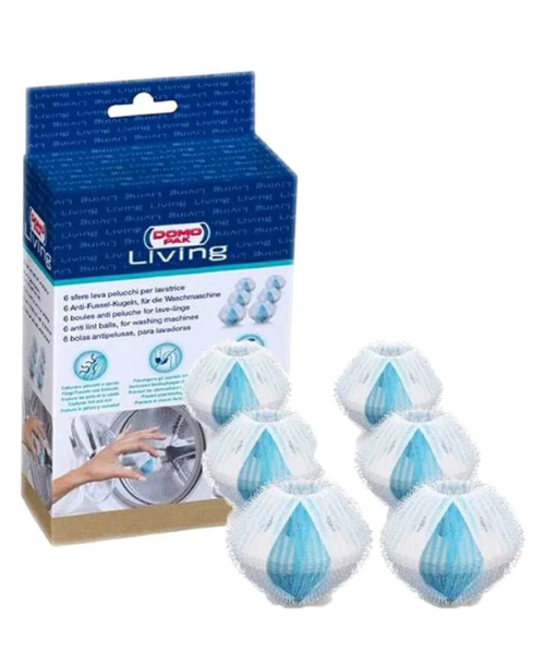 DomoPak Living, míčky do pračky proti žmolkům a chlupům 6 kusů
