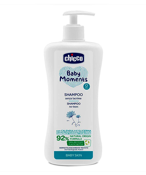 Chicco Baby Moments Shampoo Sensa Lacrime, dětský šampon 500 ml.