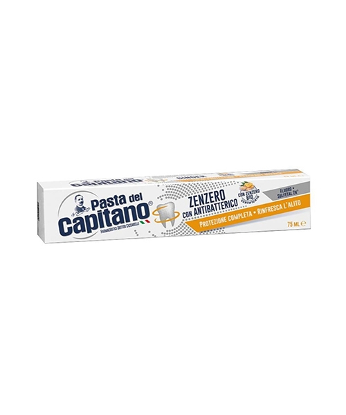 Pasta del Capitano Zenzero con Antibatterico, osvěžující zubní pasta s antibakteriálním účinkem a BIO zázvorem 100 ml